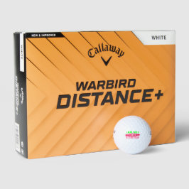 Ich bin nicht perfekt, aber ich bin einzigartig golfball