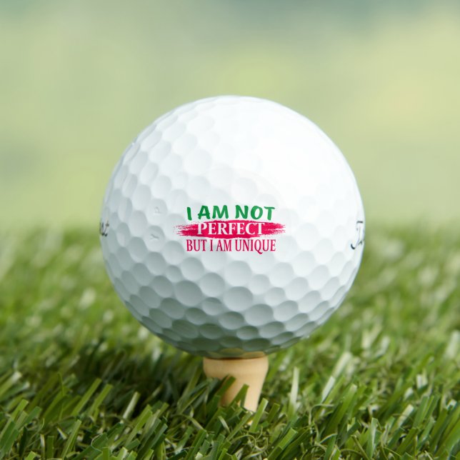 Ich bin nicht perfekt, aber ich bin einzigartig golfball (Insitu T-Shirt)