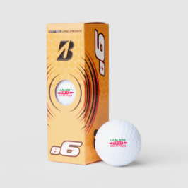 Ich bin nicht perfekt, aber ich bin einzigartig golfball