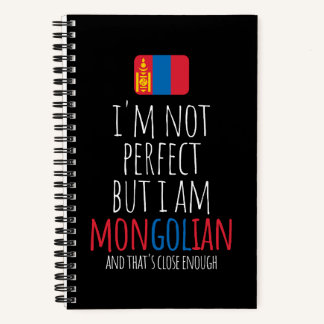Ich bin nicht perfekt, aber ich bin mongolisch aus notizbuch