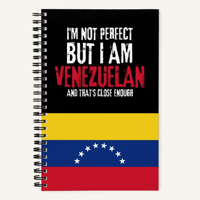 Ich bin nicht perfekt, aber ich bin Venezuelaner a Notizbuch (Vorderseite)