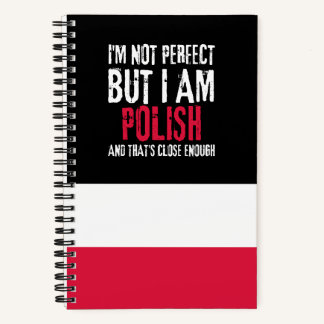 Ich bin nicht perfekt, aber Polnisch aus Polen Notizbuch