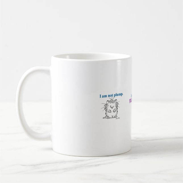 Ich bin nicht plump, ich bin flauschig kaffeetasse (Links)