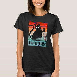 Ich bin nicht schuldig Unschuldige Katze mit Messe T-Shirt