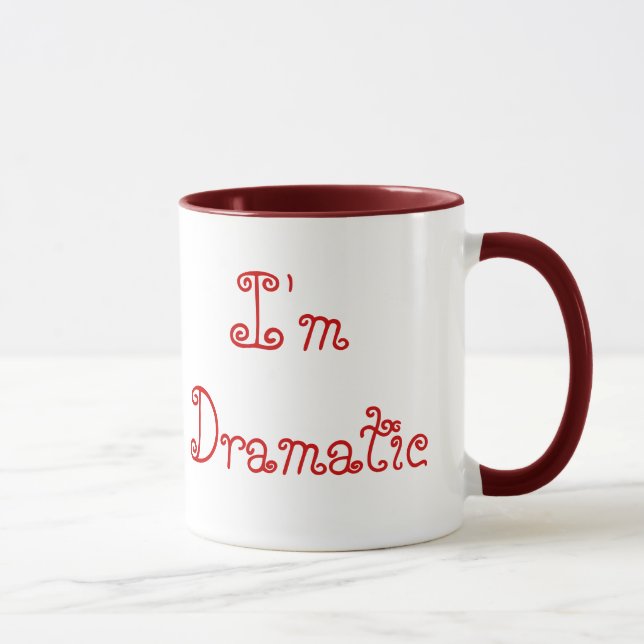 Ich bin nicht schwermütig, ich bin drastisch tasse (Rechts)