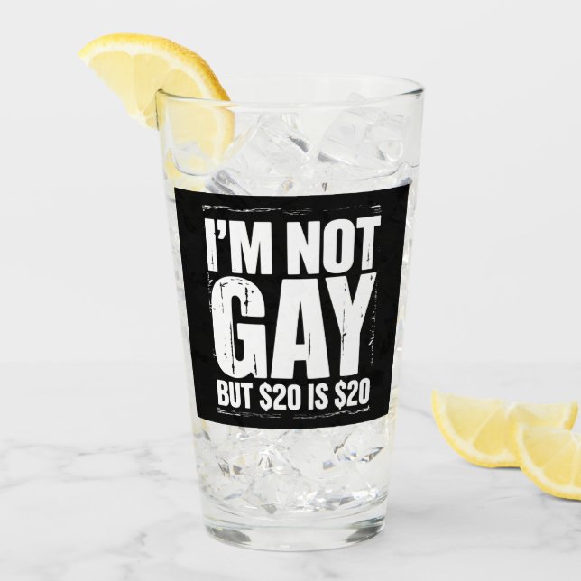 Ich bin nicht schwul, aber $20 sind $20 lustige LG Glas (Vorderseite Ice)
