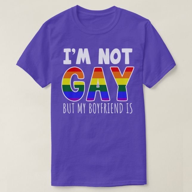 Ich bin nicht schwul, aber mein Freund ist T-Shirt (Design vorne)