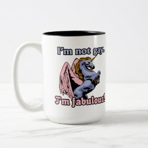 Ich bin nicht schwul, ich bin fantastisch zweifarbige tasse