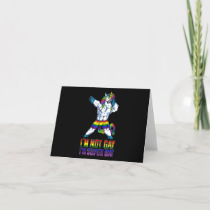 Ich bin nicht schwul, ich bin Super Gay Dankeskarte
