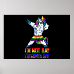 Ich bin nicht schwul, ich bin Super Gay Poster