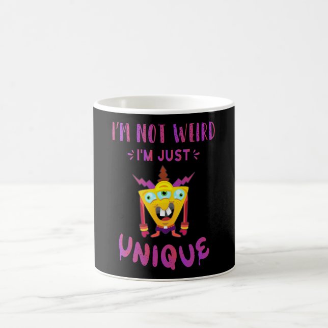Ich bin nicht seltsam, dass ich einfach einzigarti kaffeetasse (Mittel)
