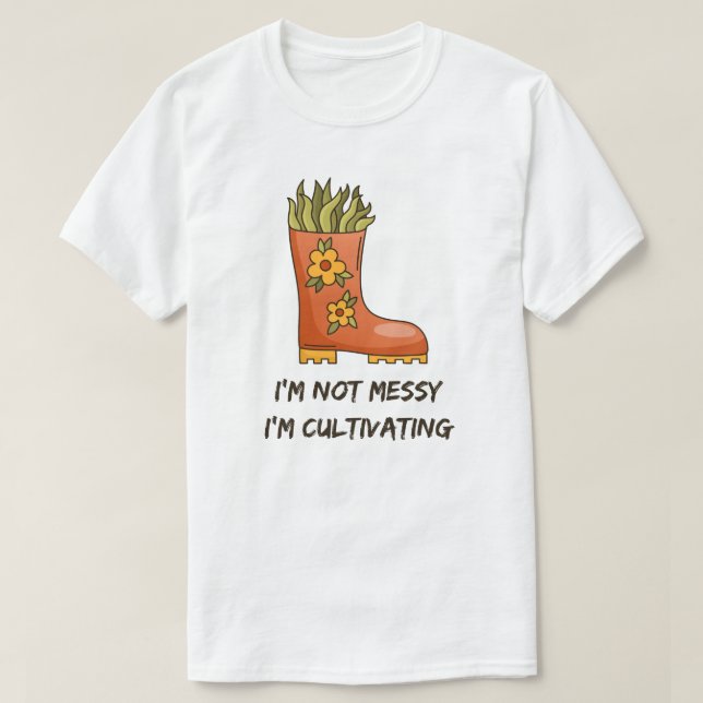 Ich bin nicht so unheimlich, dass ich kultiviere - T-Shirt (Design vorne)