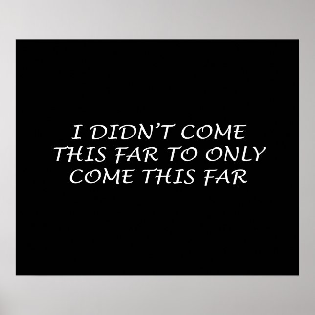 Ich bin nicht so weit gekommen poster (Vorne)