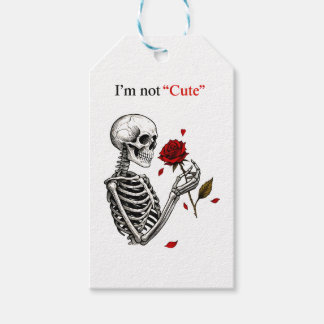 Ich bin nicht süß T-Shirt Geschenkanhänger