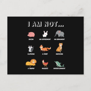 Ich bin nicht... Tierschutz und Tierschutz Postkarte