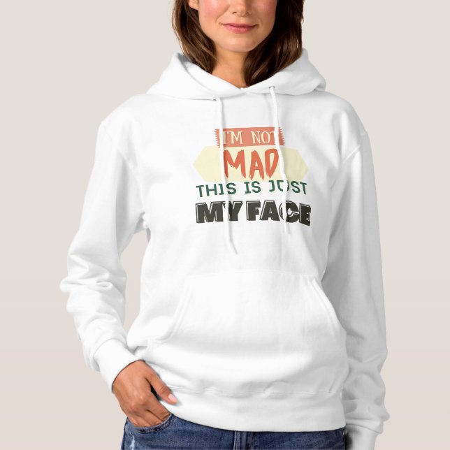 Ich bin nicht traurig, dass das nur mein Gesicht i Hoodie (Vorderseite)