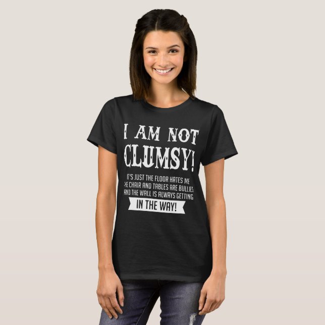 Ich bin nicht unbeholfene Motorrad-T - Shirts (Vorne ganz)