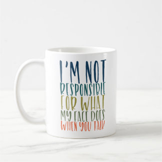 Ich bin nicht verantwortliches lustiges kaffeetasse