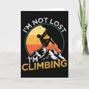 Ich bin nicht verloren, ich besteige einen Felsen Karte