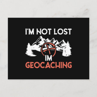 Ich bin nicht verloren, ich bin Geocaching Postkarte