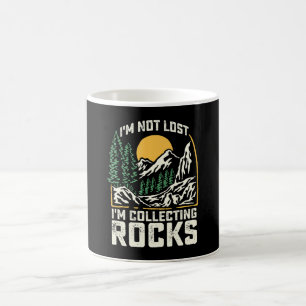 Ich bin nicht verloren, ich sammle Steine Kaffeetasse