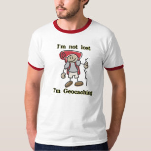 "Ich bin nicht verlorene" Geocaching Grafik für T-Shirt
