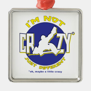 Ich bin nicht verrückt, Hockey Goalie Ornament Aus Metall