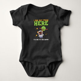 Ich bin nicht von hier, Baby Jersey Bodysuit Baby Strampler
