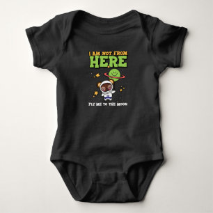 Ich bin nicht von hier, Baby Jersey Bodysuit Strampler