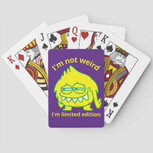 ICH BIN NICHT WEIRD, ICH BIN BEGRENZT EDITION lust Spielkarten