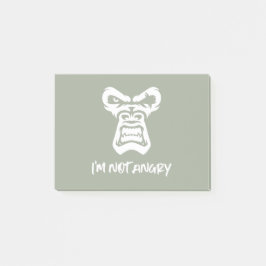 Ich bin nicht wütend, der Affe Post-it Klebezettel