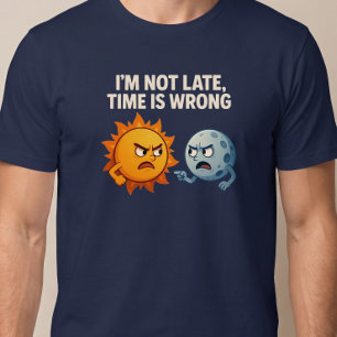 Ich bin nicht zu spät, die Uhr ist falsch T-Shirt