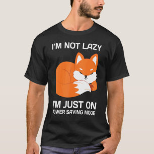 Ich bin nicht zufällig auf dem Power, der Mode Fox T-Shirt