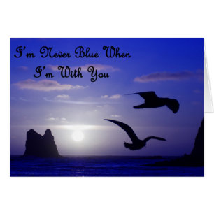 ich bin nie mit Ihnen Karte blau
