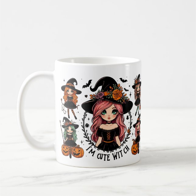 Ich bin Niedlich Hexe-Tasse Kaffeetasse (Links)