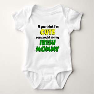 Ich bin Niedlich irisch Mommy Baby Strampler