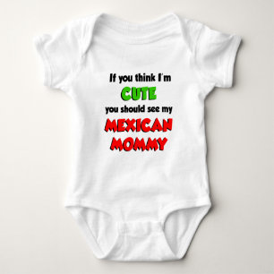 Ich bin Niedlich mexikanische Mami Baby Strampler