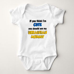 Ich bin Niedlich Ukrainische Mami Baby Strampler