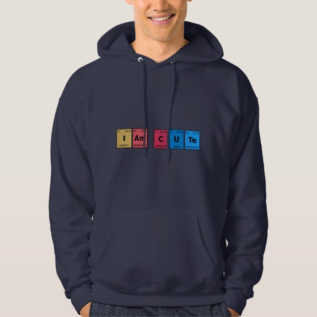 Ich bin Niedliche Periodic-Tabelle Hoodie (Vorderseite)