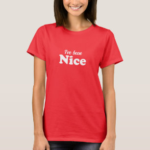 Ich bin niedliche Weihnachten in Nizza, rot und lu T-Shirt