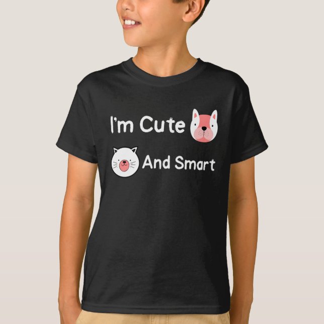 Ich bin Niedlicher Smart Animal T - Shirt (Vorderseite)