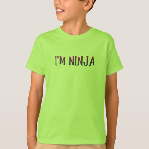 Ich bin Ninja stolzer niedlicher Kriegerjunge T-Shirt