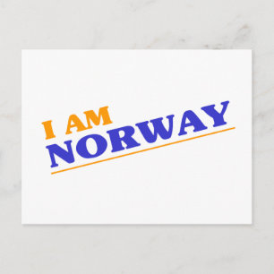 Ich bin Norwegen Postkarte