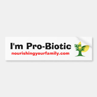 Ich bin, nourishingyourfamily.com Pro-Biotic Autoaufkleber