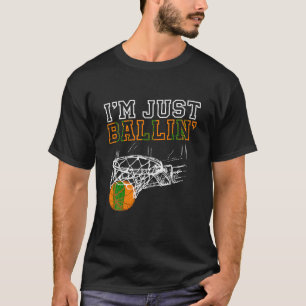 Ich bin nur Ballin Basketball Coach Player T Shirt