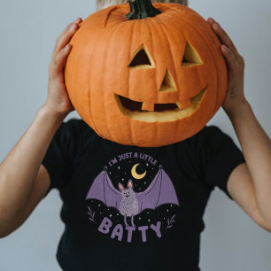 Ich bin nur ein bisschen Batty Funny Halloween Bat T-Shirt