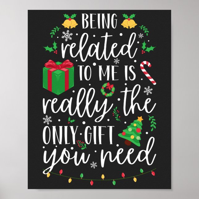 Ich bin nur ein Geschenk Poster (Vorne)