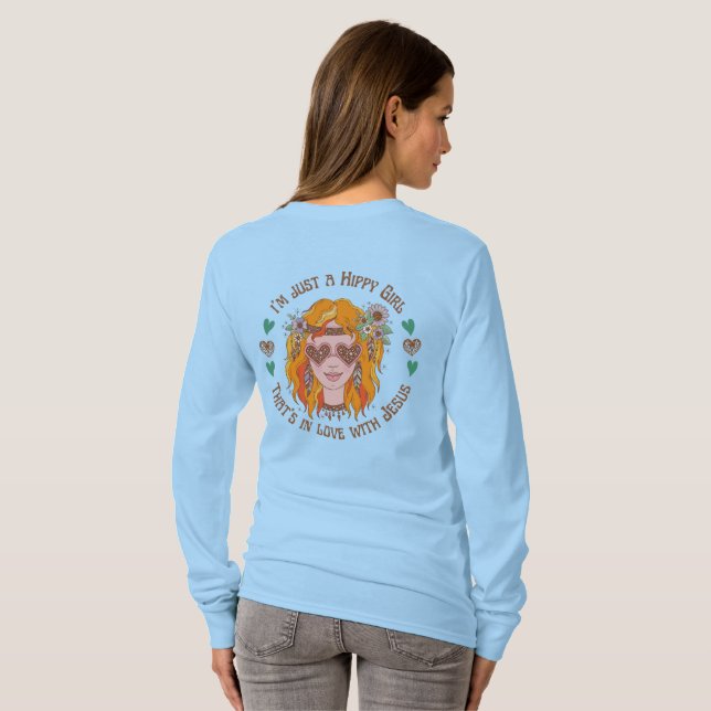 Ich bin nur ein hippes Mädchen, das in Liebe mit J T-Shirt (Schwarz voll)