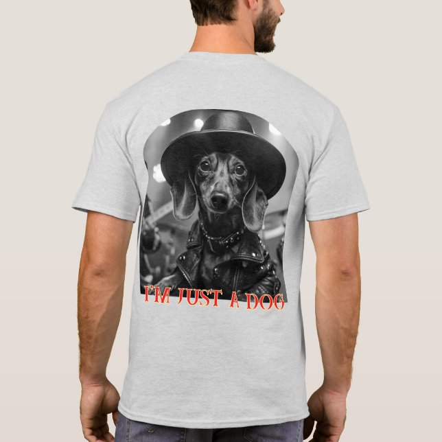 Ich bin nur ein Hund T-Shirt (Rückseite)