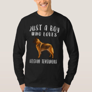 Ich bin nur ein Junge, der belgische Tervuren-Hund T-Shirt